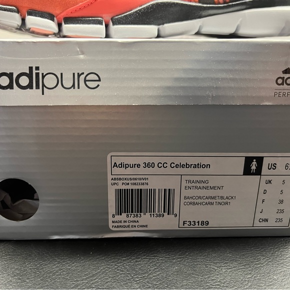 Adidas Adipure 360 performance - size 6.5 - brand new in box - Picture 11 of 11